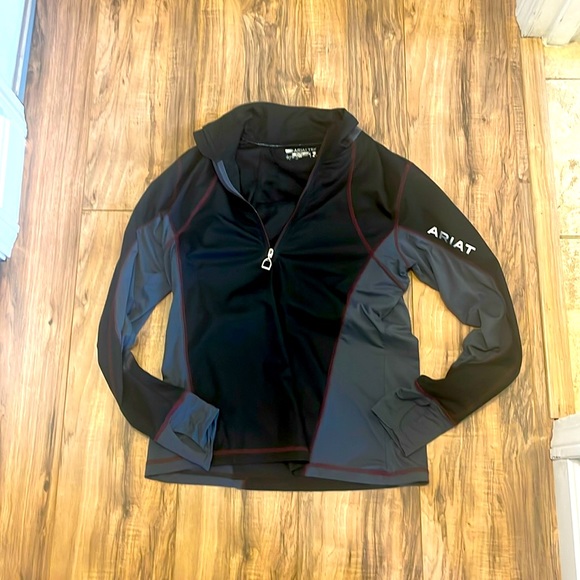 Ariat Cold Series 1/4 zip size medium - black and grey - Picture 1 of 11